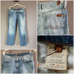 7 For All Mankind Bootcut Jeans Womens Size 29 MADE IN USA
